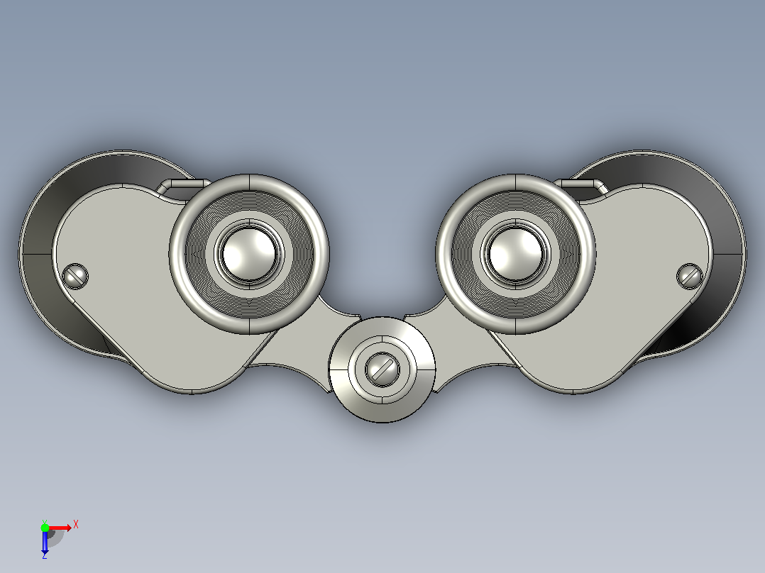 望远镜Binocular B 6Х30俯视图