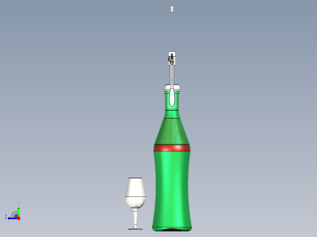 开瓶器右视图