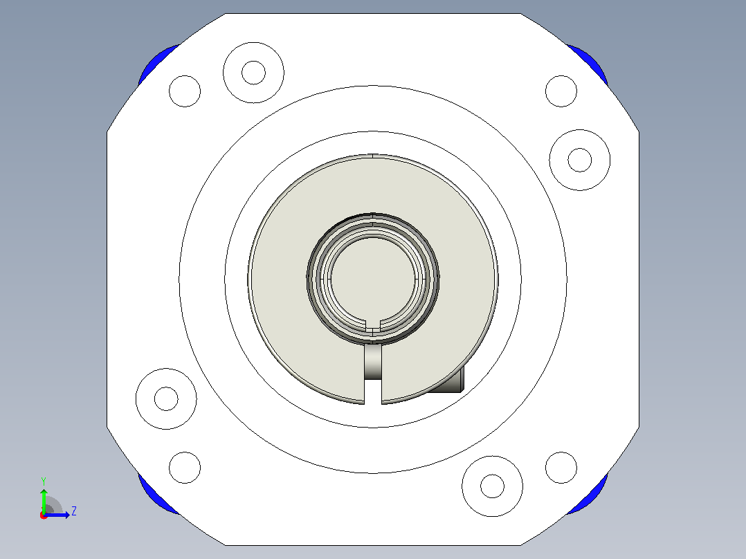 g2300-sp060s-mf1-i-1c1-am312x倍福 AG2300 带输出轴的高端行星齿轮减速机(1)左视图