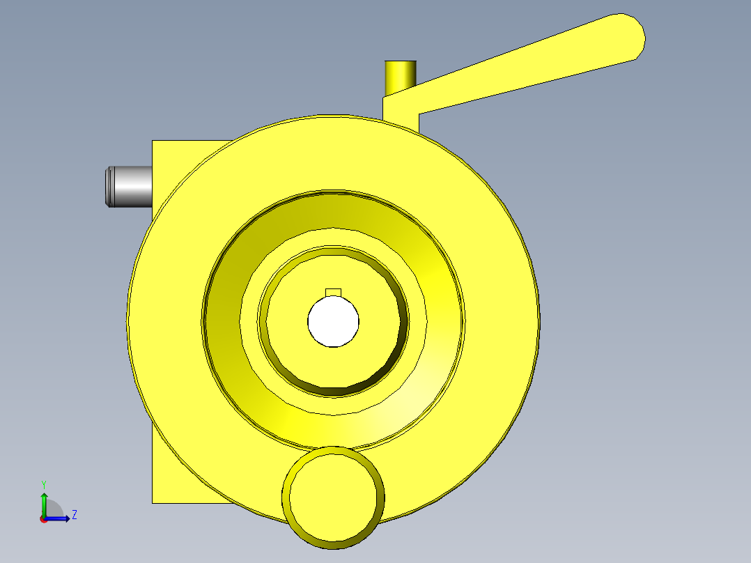 装箱机活动式导轨左视图