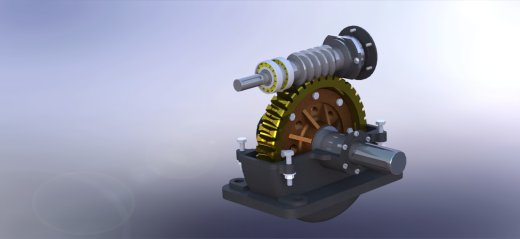 Modelado蜗轮蜗杆模型缩略图