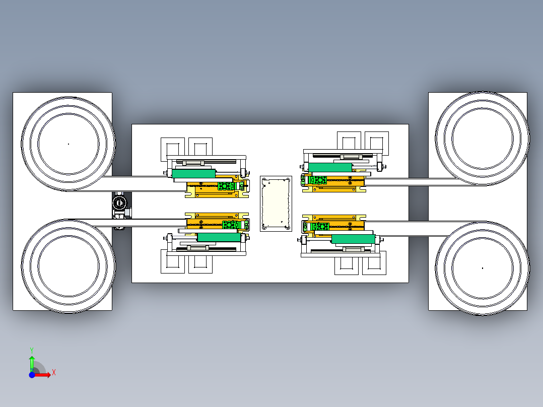 自动供料系统前视图