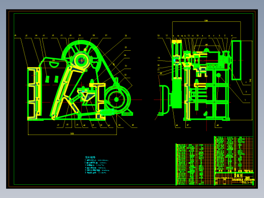 PE250×400复摆鄂式破碎机毕业设计