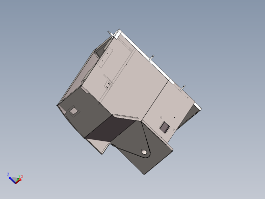 收割机部件-粮箱体设计