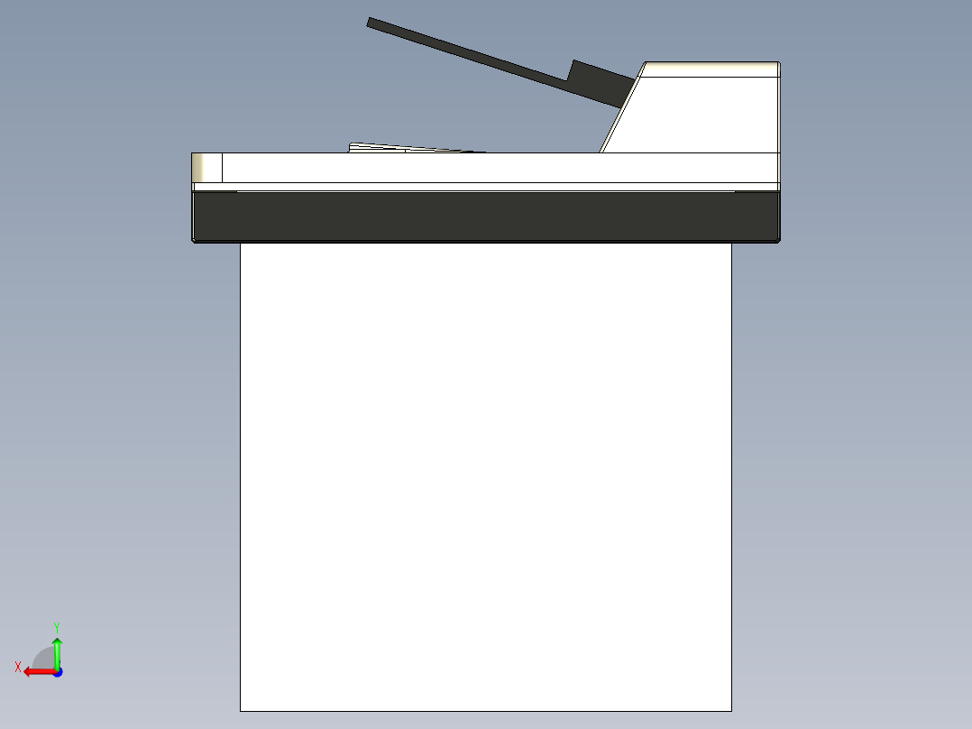 HP多功能打印机后视图