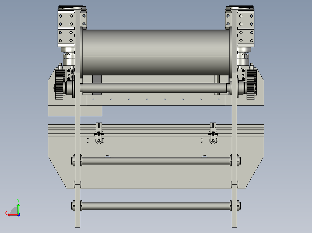 B5_液压折弯机模型后视图