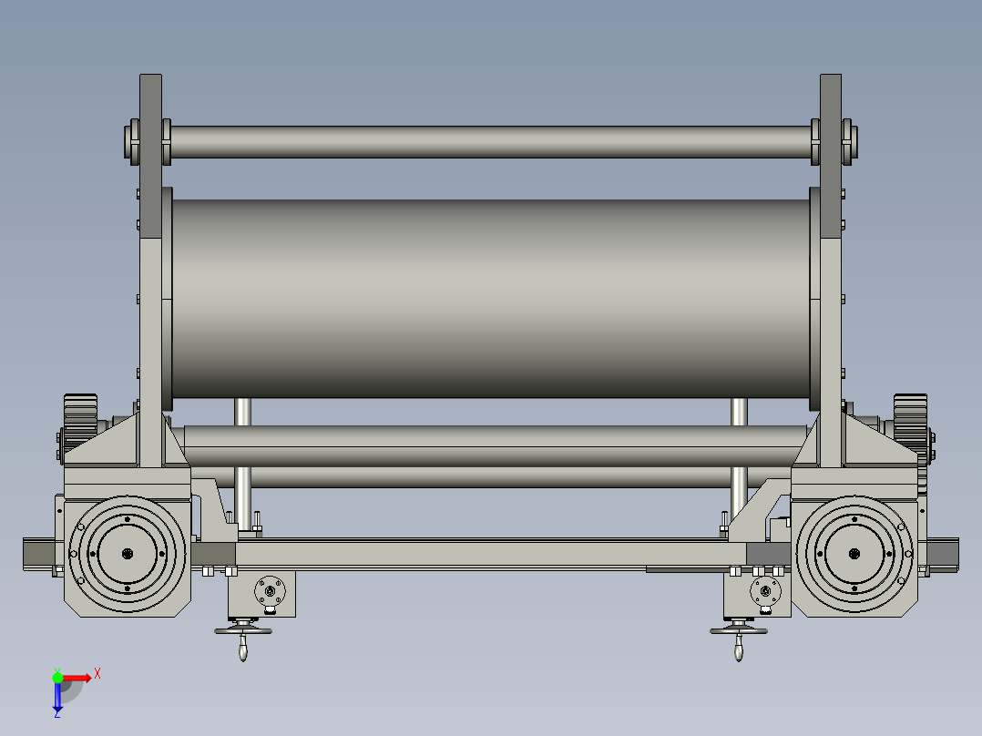 B5_液压折弯机模型俯视图