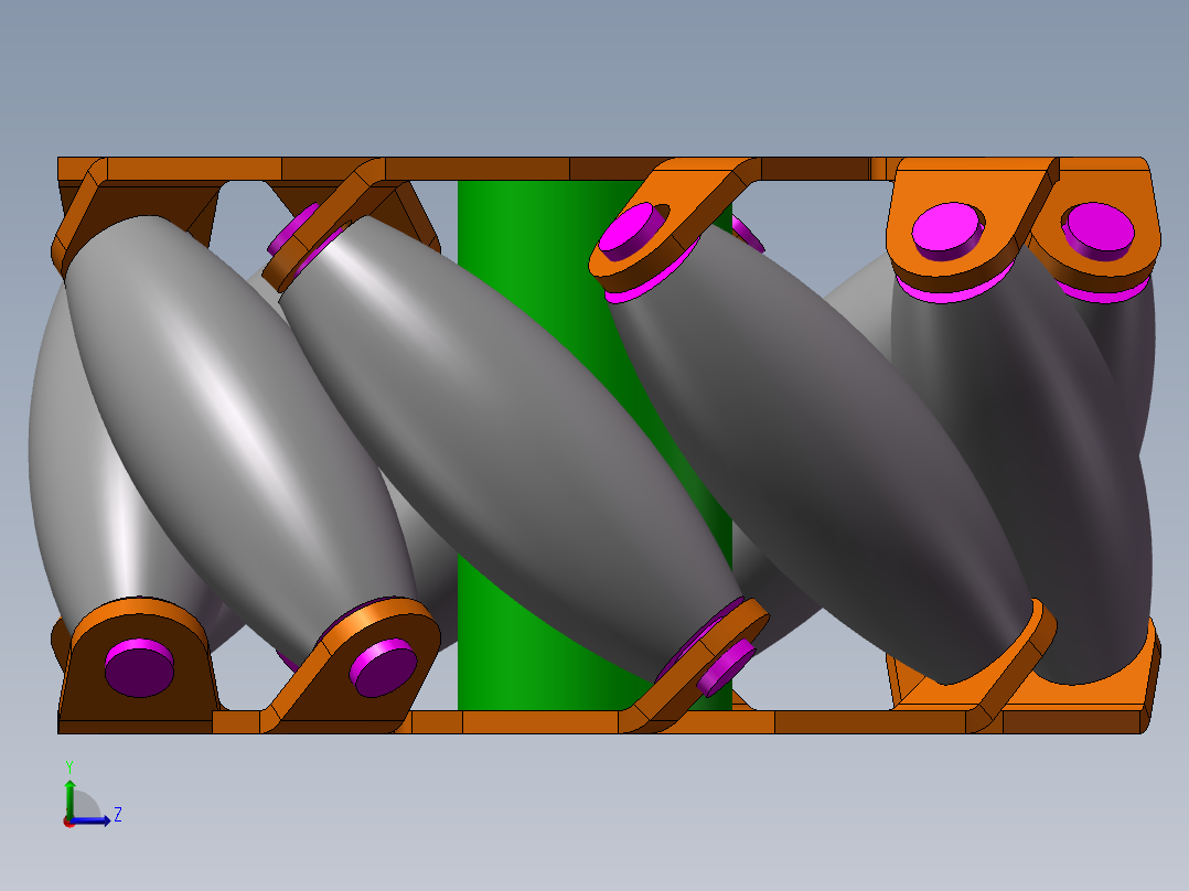 麦克纳姆轮左视图