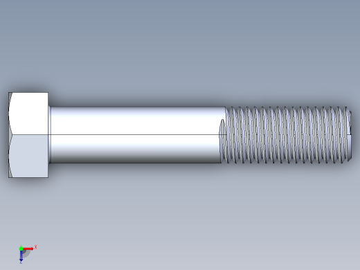 UNC 六角螺栓-Hex Bolt 0.750-10 x 4俯视缩略图