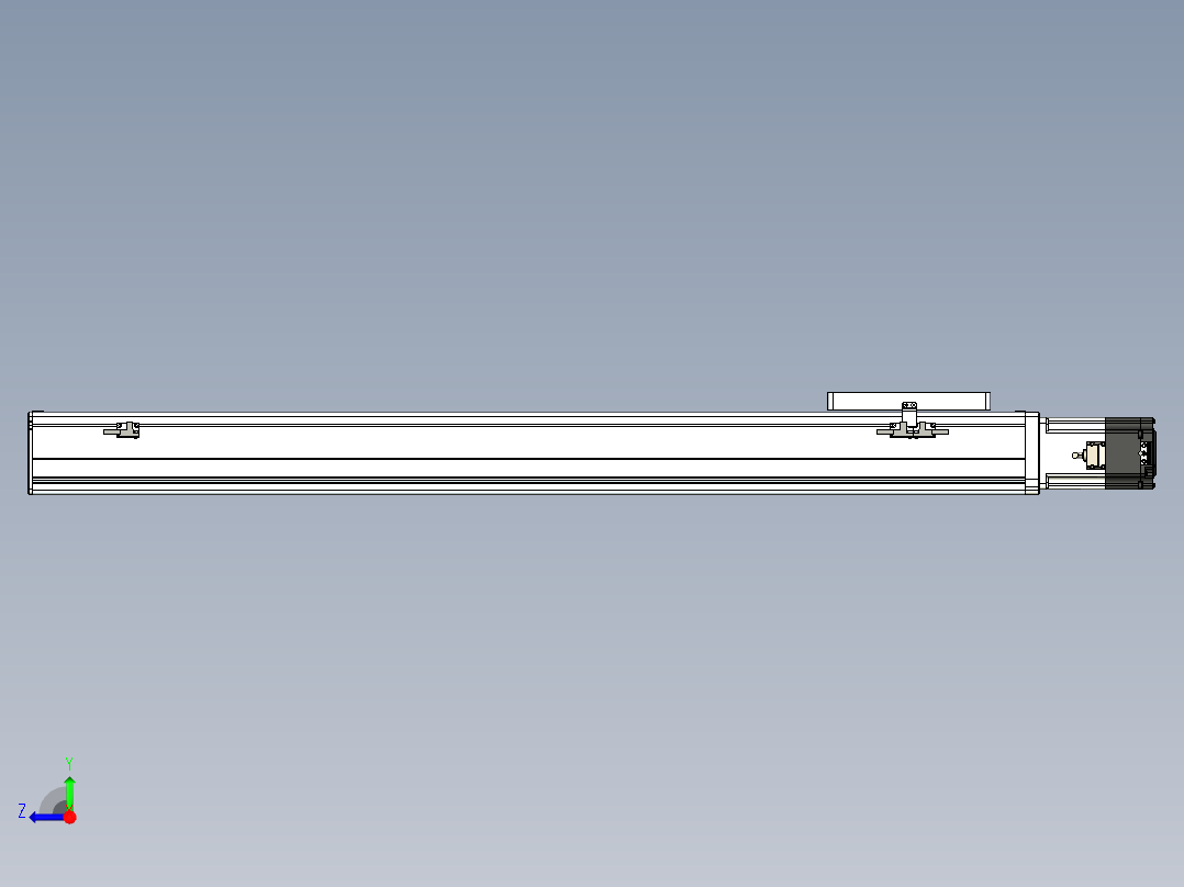 丝杠滑台-全封闭-EC17-Lx-C-S850-BC-P75-D3右视图