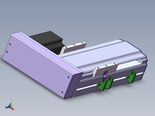 电动滑台模组SDM右折模型
