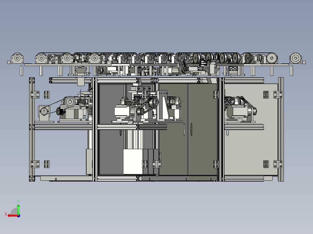 密封条自动锯切设备后视图