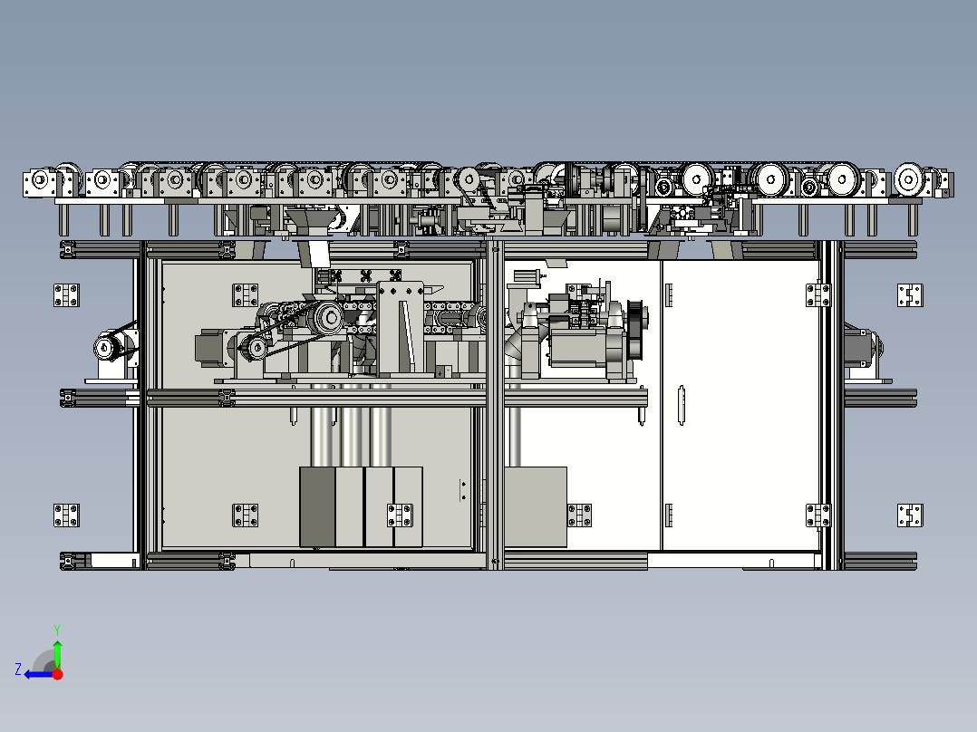 密封条自动锯切设备右视图