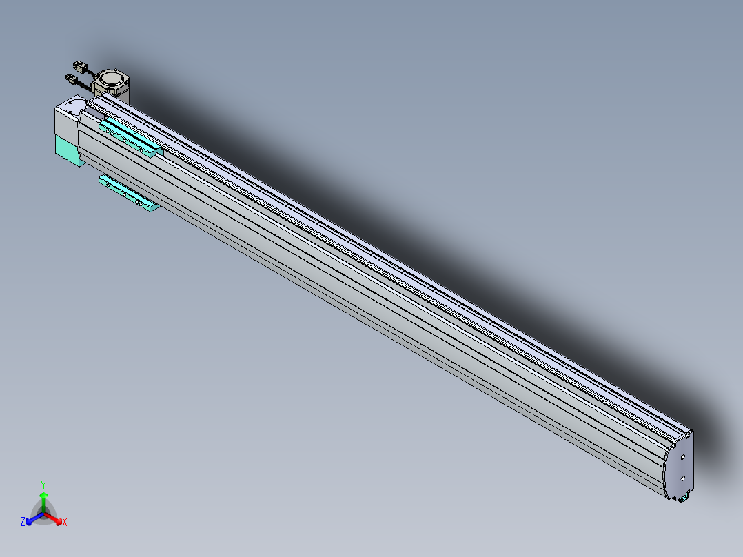 威洛博VBF同步带传动一般环境VBF14-L45-S1300-BLD-ZP40-C3主视图