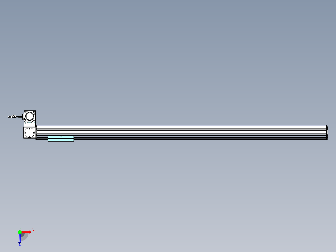 威洛博VBF同步带传动一般环境VBF14-L45-S1300-BLD-ZP40-C3俯视图