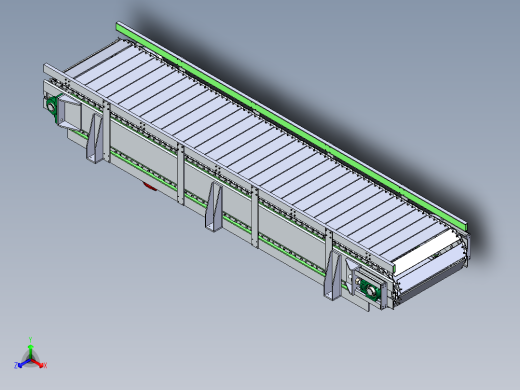 碳钢链板传送带正等轴测缩略图
