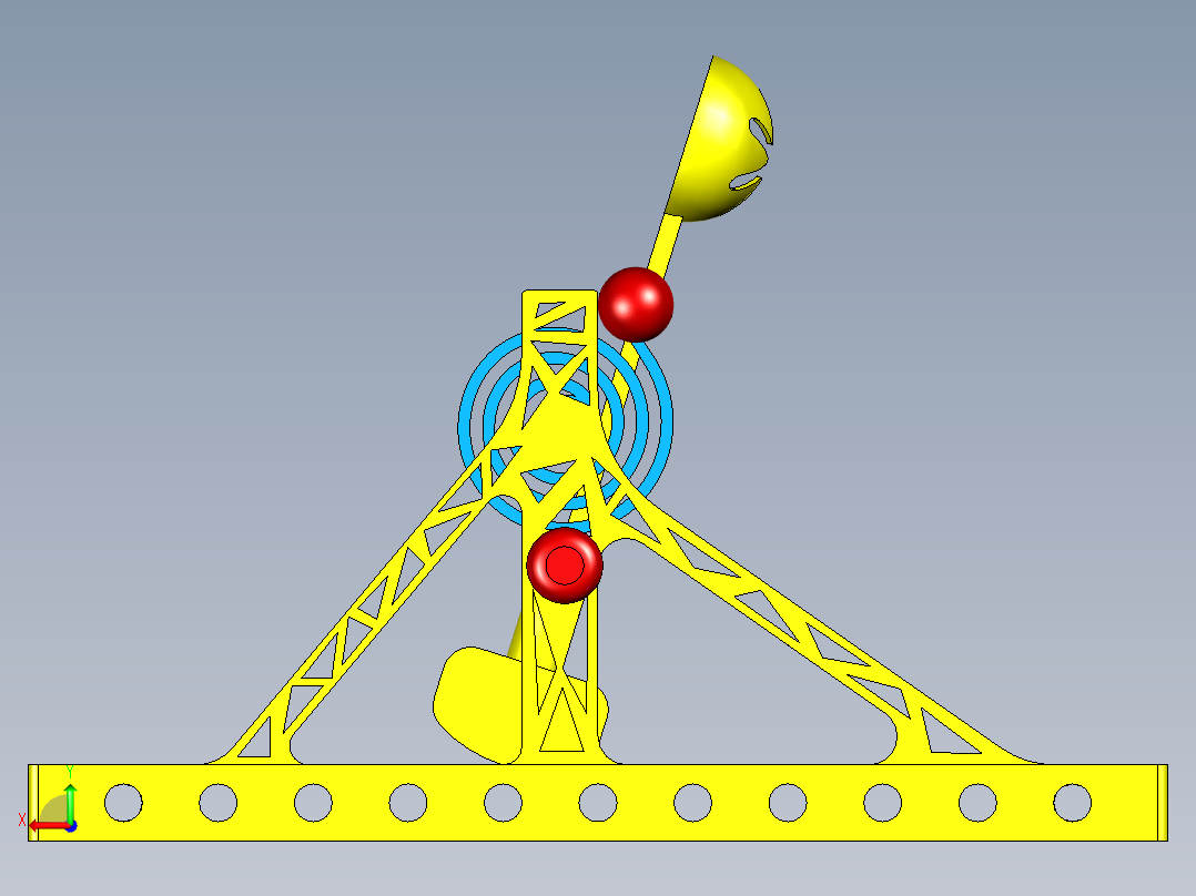 弹射器-STP后视图
