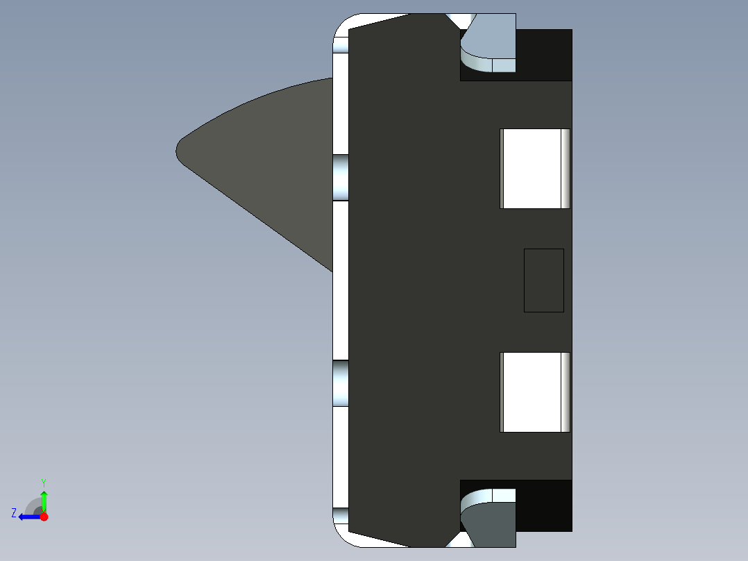1VR型探测器开关右视图