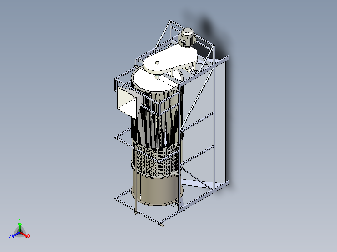 核桃去青皮机构设计【去皮机含运动仿真】【三维SW】【含4张CAD图纸+说明书】