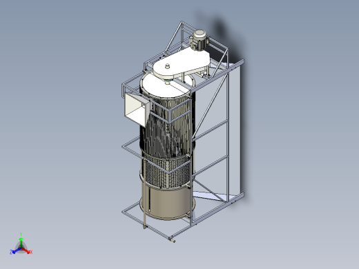 核桃去青皮机构设计【去皮机含运动仿真】【三维SW】【含4张CAD图纸+说明书】正等轴测缩略图
