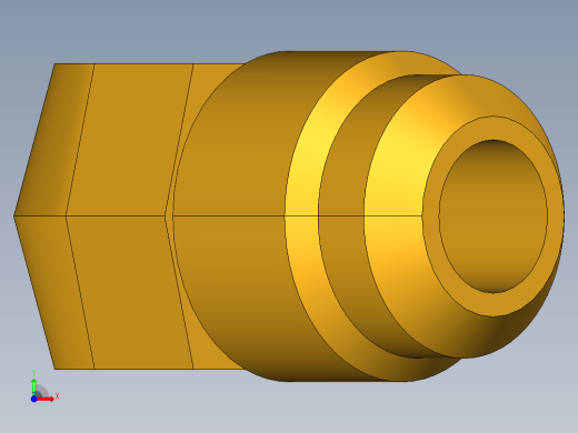 扩口式工业通用硬管接头45Deg Elbow 159F-10-6前视缩略图