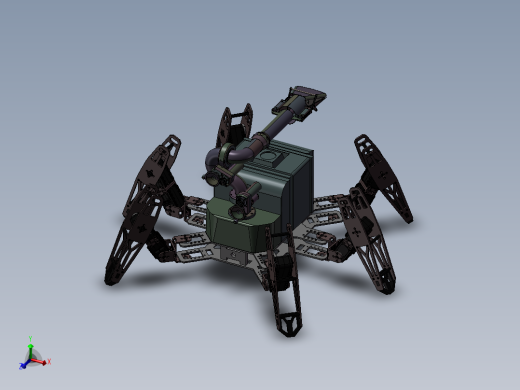 蜘蛛机器人消防员3D模型