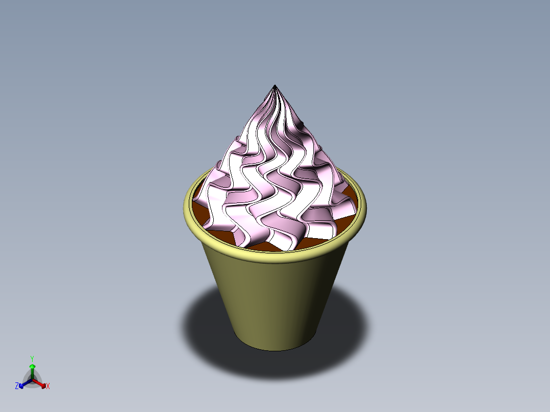 冰激凌正等轴测图