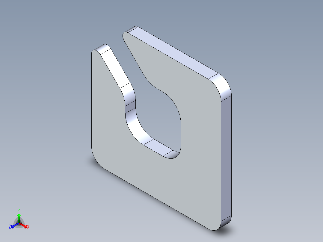 型材-KJN SHIM 4MM 3842528191正等轴测图