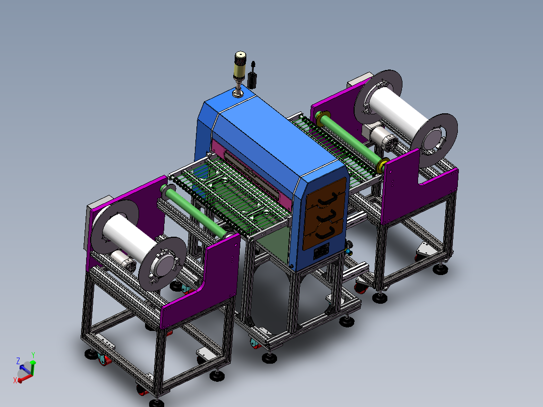 片材清洁机整理（sw18可编辑+工程图+bom）