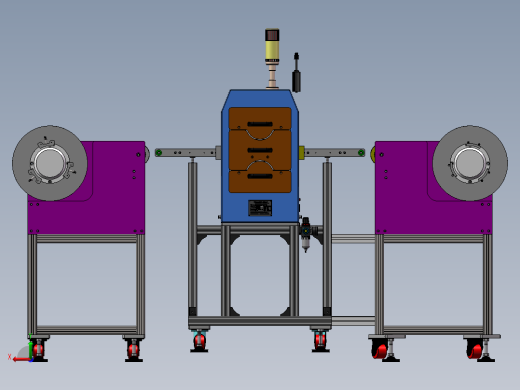 片材清洁机整理（sw18可编辑+工程图+bom）后视缩略图