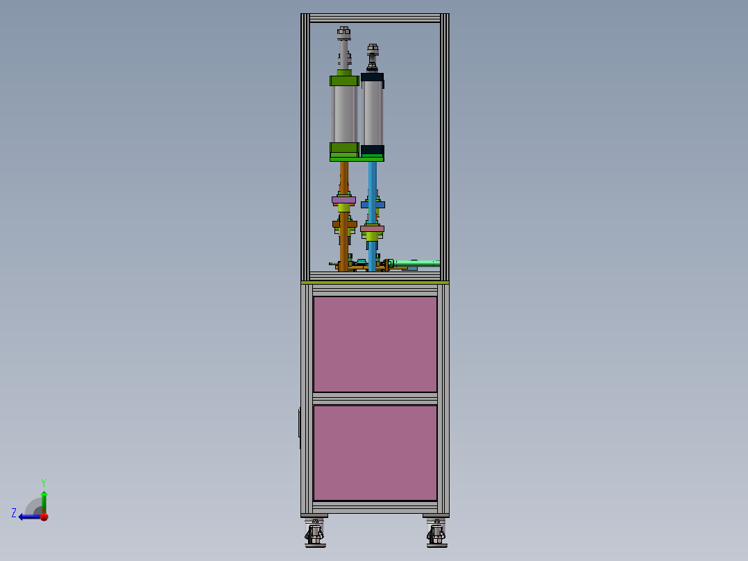 汽车油泵盖组装机sw18可编辑右视图