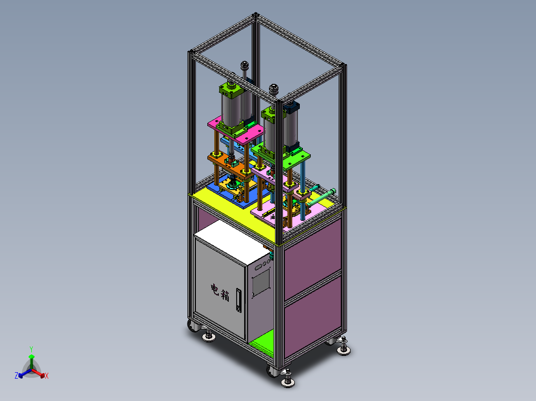 汽车油泵盖组装机sw18可编辑正等轴测图