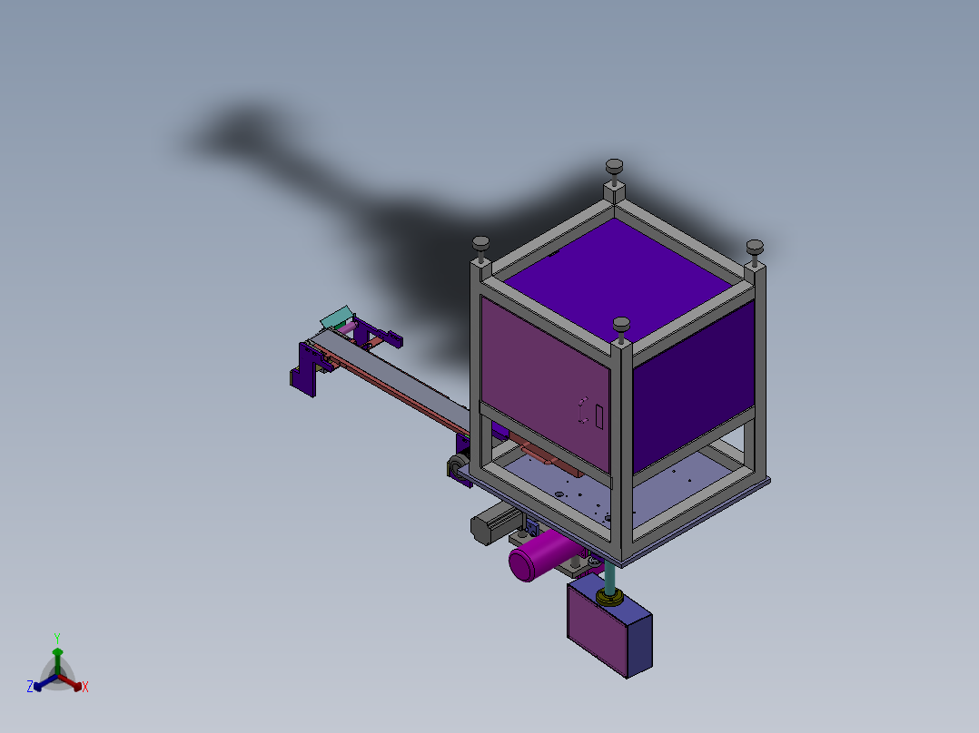 镍氢电池正极片裁片机sw12可编辑正等轴测图