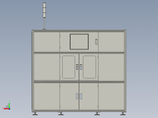 芯片封装双工位注压一体机step后视缩略图