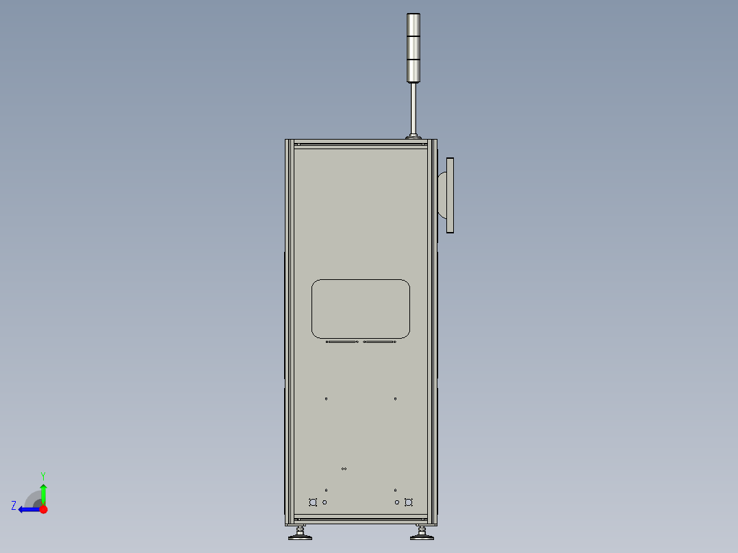 芯片封装双工位注压一体机step右视图