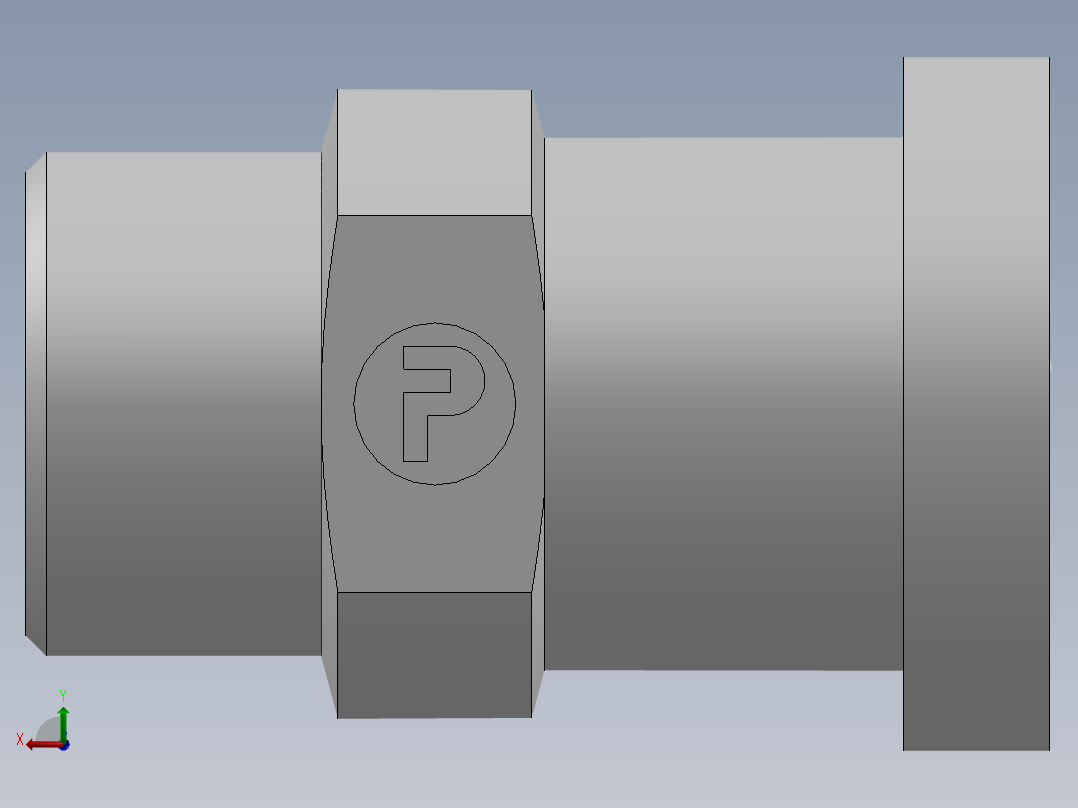 法兰接头、1DFS-30-12后视图