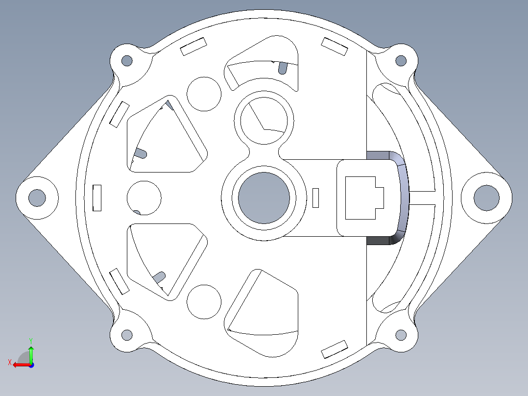 GM 交流发电机后视图