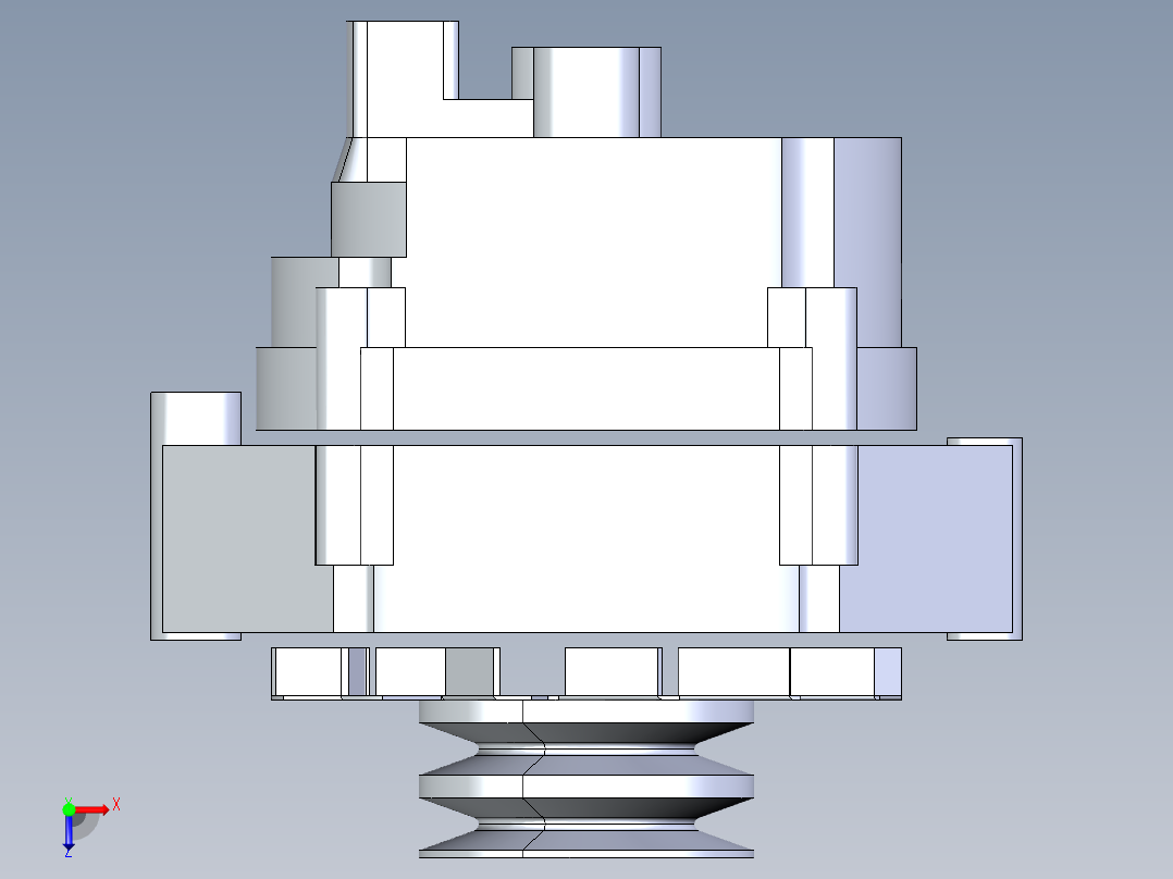 GM 交流发电机俯视图