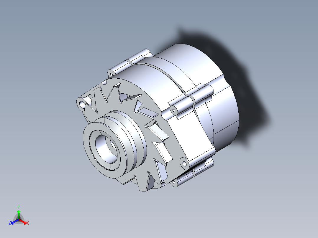 GM 交流发电机正等轴测图