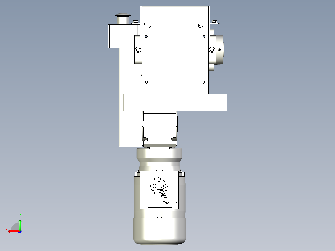 链板线1三维模型后视图