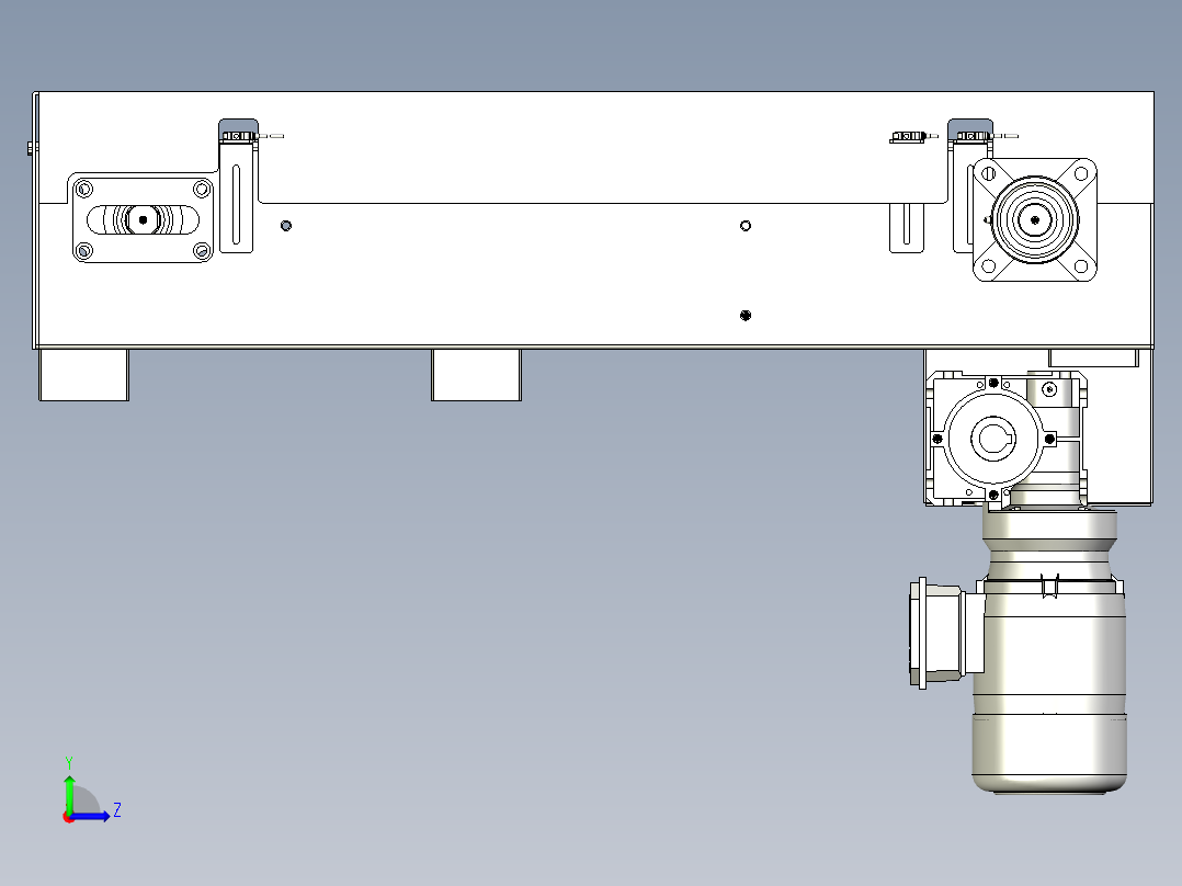 链板线1三维模型左视图
