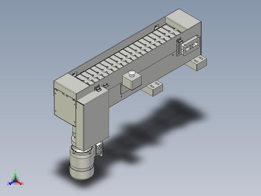 链板线1三维模型正等轴测图