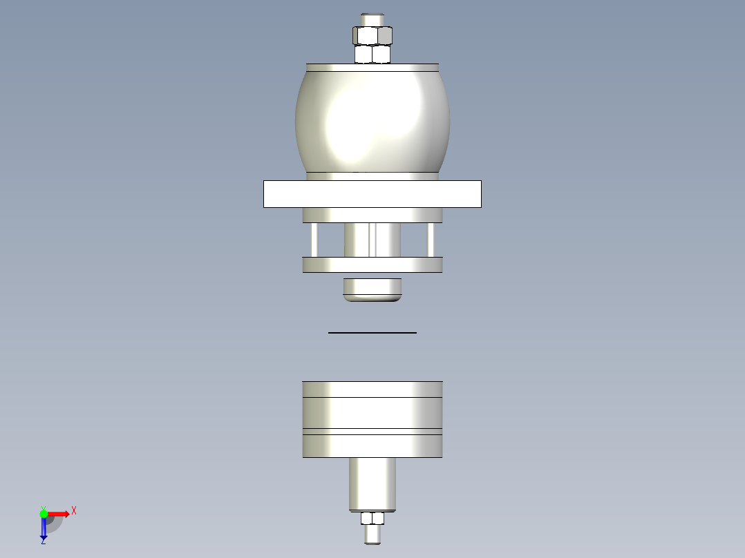 无凸缘圆筒形件首次拉深模俯视图