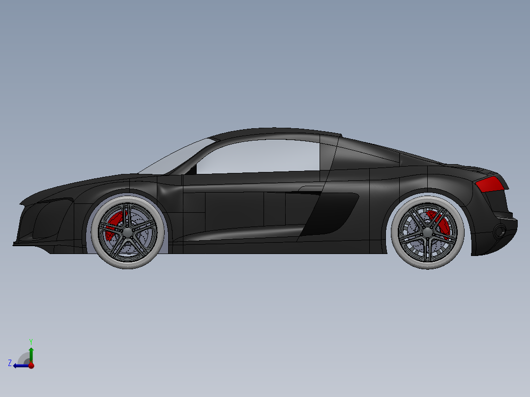 奥迪R8斯皮尔斯右视图