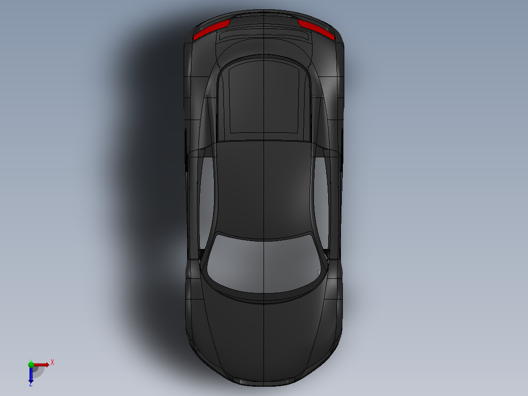 奥迪R8斯皮尔斯俯视图