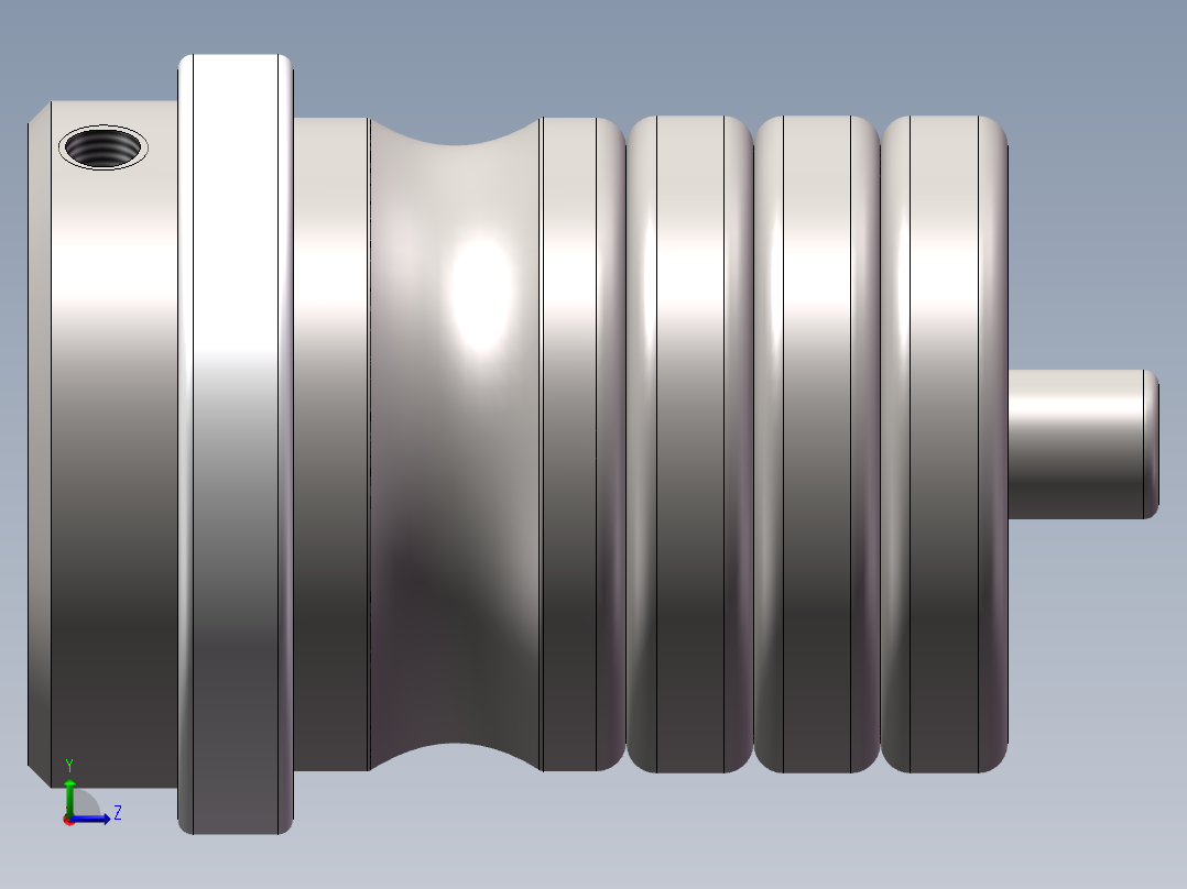 振动抛光样品夹具左视图