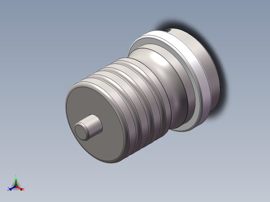 振动抛光样品夹具正等轴测图