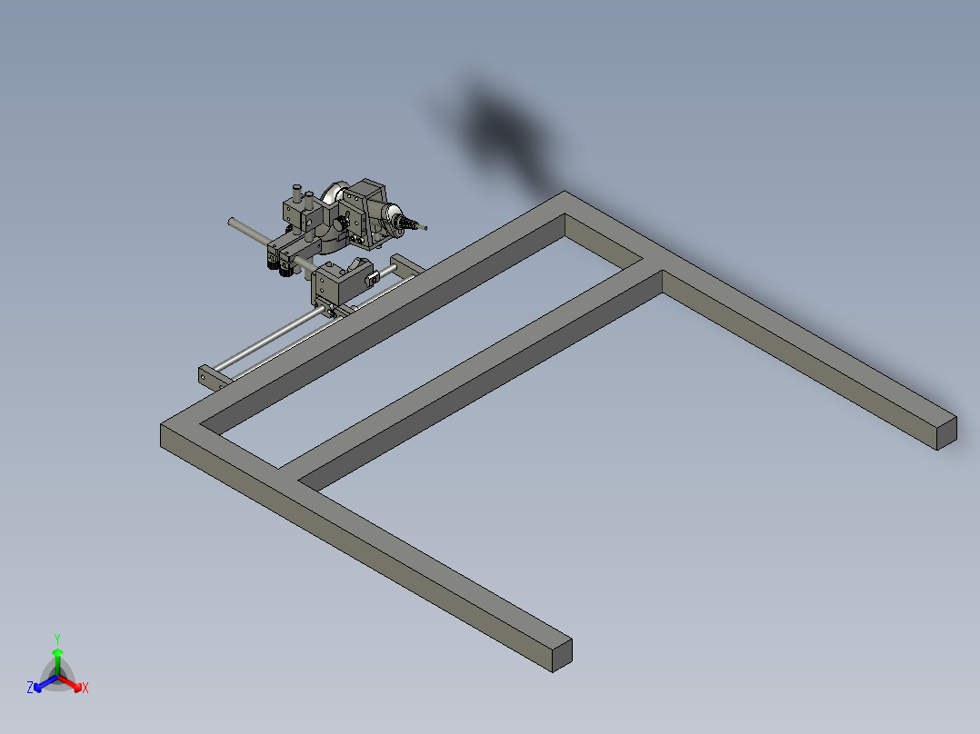 扫码结构正等轴测图