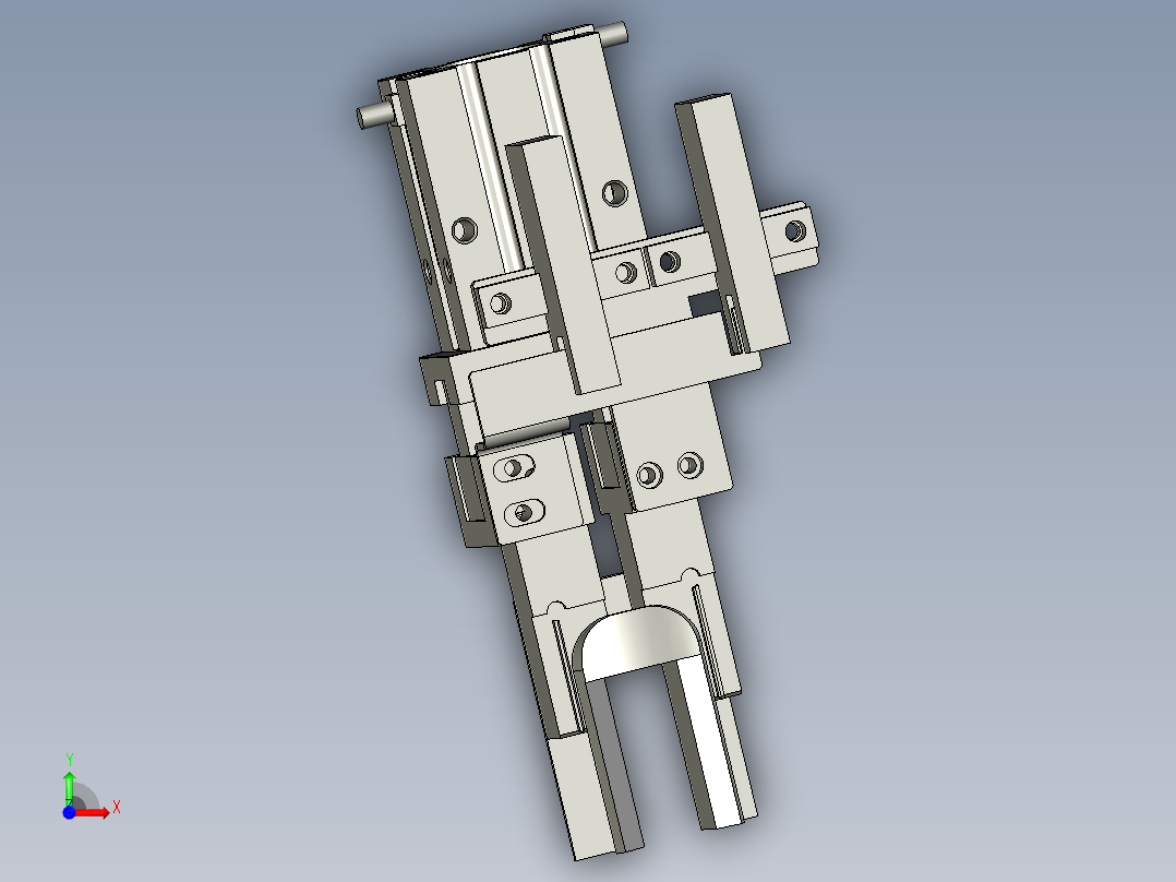 绝缘块对比图-气爪前视图