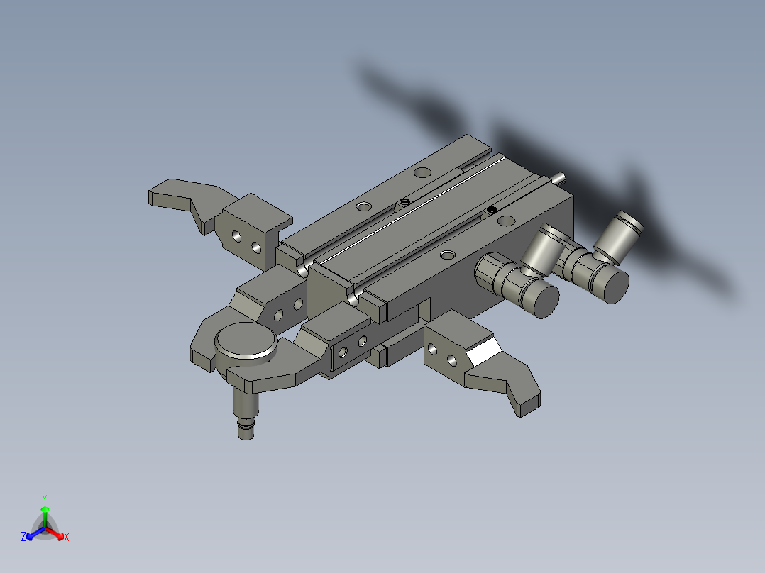 860-0300夹爪B模组正等轴测图